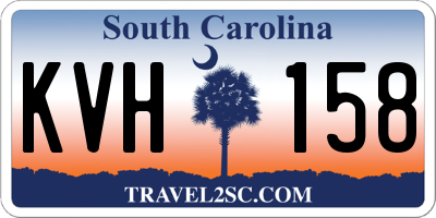 SC license plate KVH158