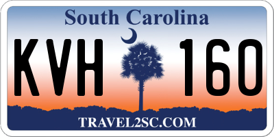 SC license plate KVH160