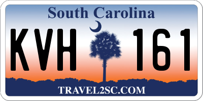 SC license plate KVH161