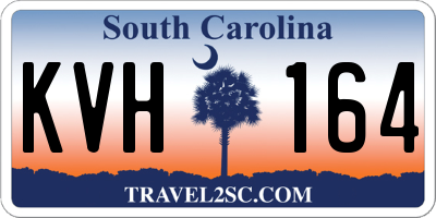 SC license plate KVH164