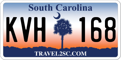 SC license plate KVH168