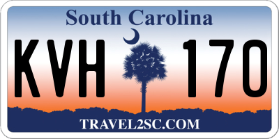 SC license plate KVH170