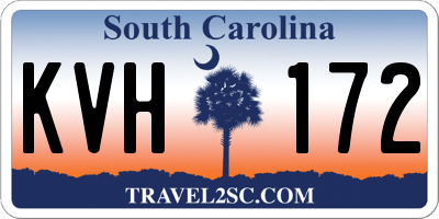SC license plate KVH172