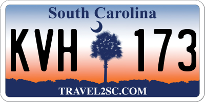 SC license plate KVH173