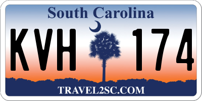 SC license plate KVH174