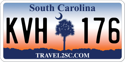 SC license plate KVH176