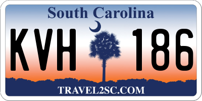 SC license plate KVH186
