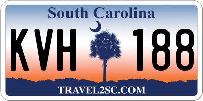 SC license plate KVH188