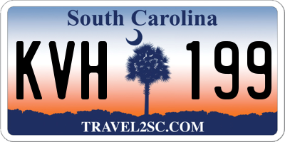 SC license plate KVH199