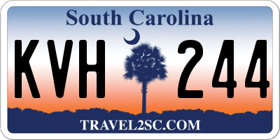 SC license plate KVH244