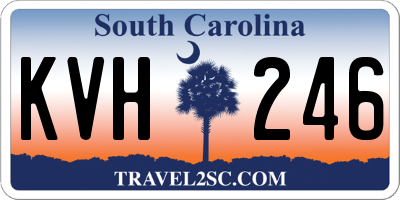 SC license plate KVH246