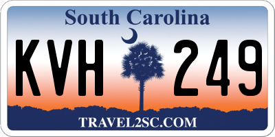 SC license plate KVH249