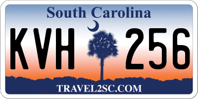 SC license plate KVH256