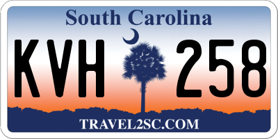 SC license plate KVH258
