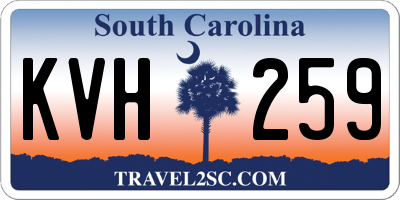 SC license plate KVH259