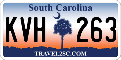 SC license plate KVH263