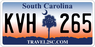 SC license plate KVH265