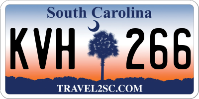 SC license plate KVH266