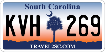 SC license plate KVH269