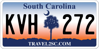 SC license plate KVH272
