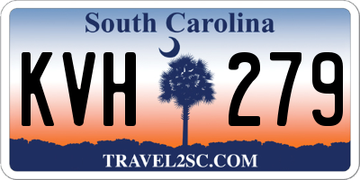 SC license plate KVH279