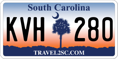 SC license plate KVH280