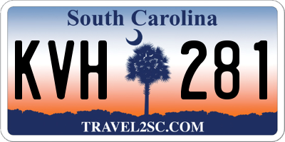 SC license plate KVH281