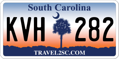 SC license plate KVH282