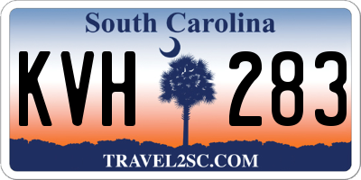 SC license plate KVH283