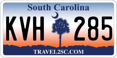 SC license plate KVH285