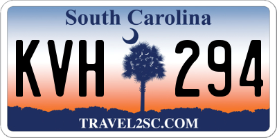 SC license plate KVH294
