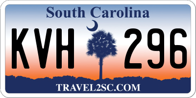 SC license plate KVH296