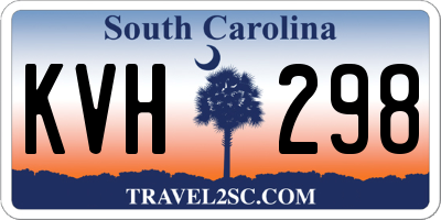 SC license plate KVH298