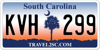 SC license plate KVH299