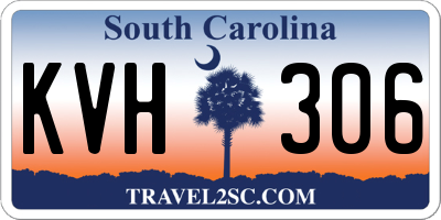 SC license plate KVH306