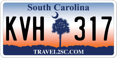 SC license plate KVH317