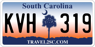 SC license plate KVH319