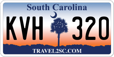 SC license plate KVH320