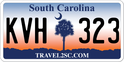 SC license plate KVH323
