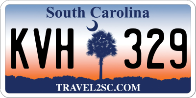 SC license plate KVH329