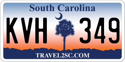 SC license plate KVH349