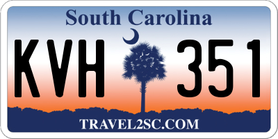 SC license plate KVH351
