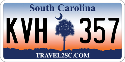 SC license plate KVH357