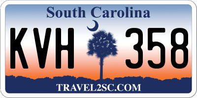 SC license plate KVH358