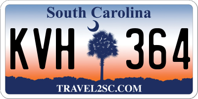 SC license plate KVH364