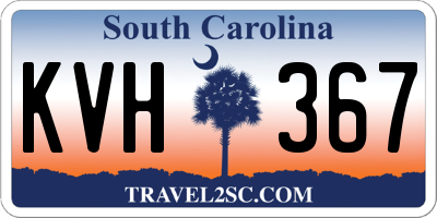 SC license plate KVH367
