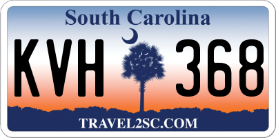 SC license plate KVH368