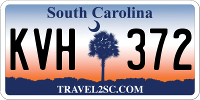 SC license plate KVH372