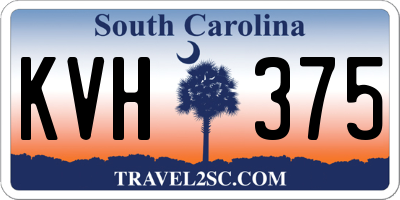SC license plate KVH375