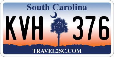 SC license plate KVH376